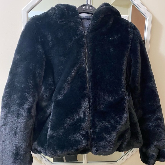 Alexa Reversible Faux Fur Jacket Size M 